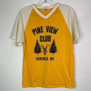 Vintage Dodger Pine View Club Fairshild, Wisconsin Tshirt Size Medium